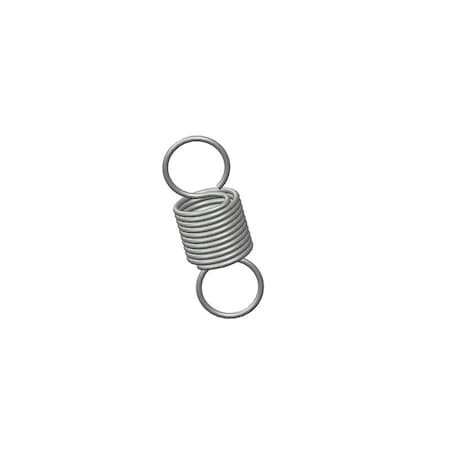 Extension Spring, O= .359, L= 1.00, W= .031